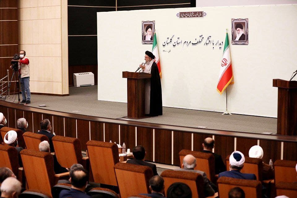 سخنرانی در جمع اقشار مردمی استان با رئیس قوه قضاییه